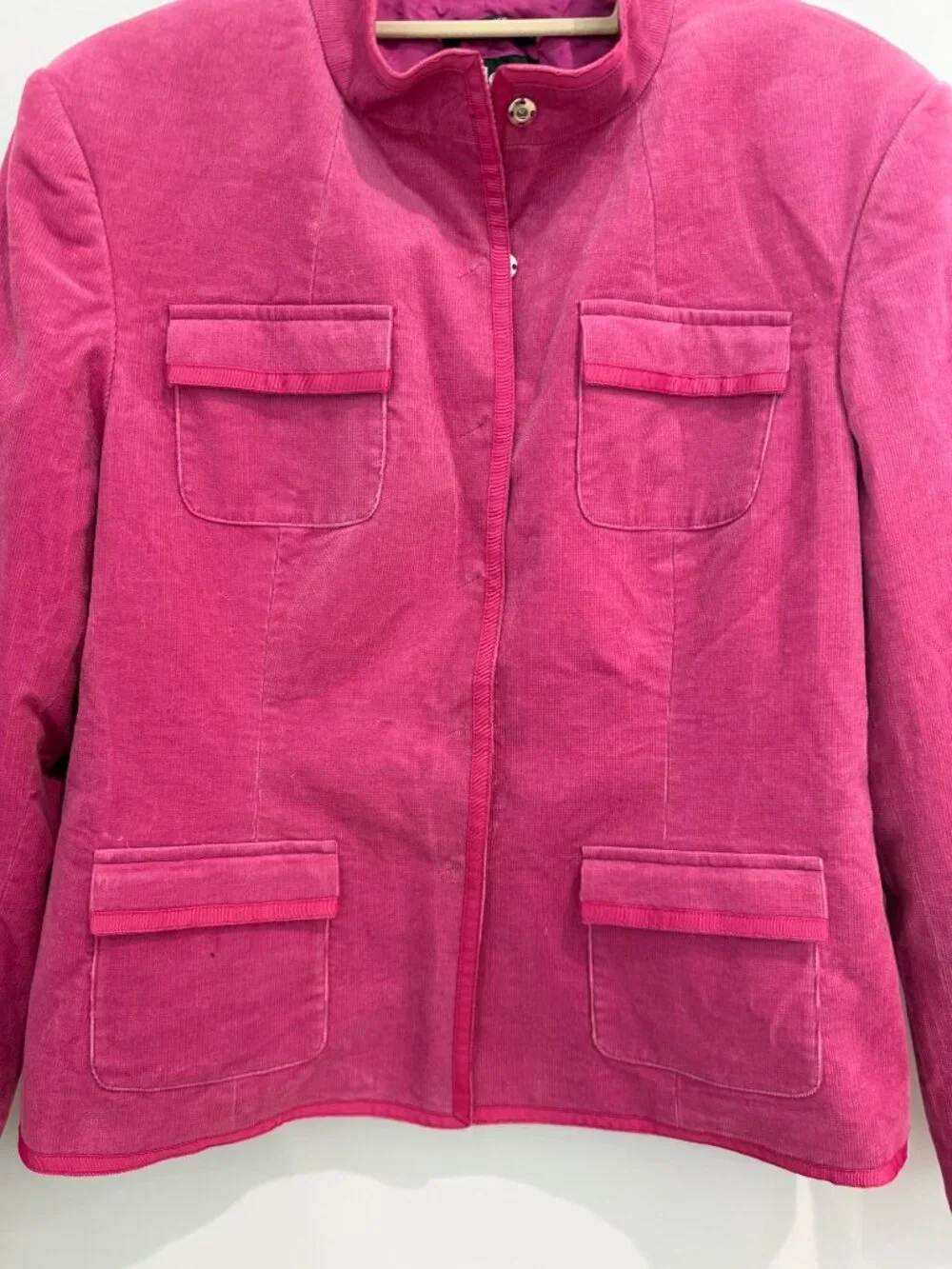 Style & Co. Pink Corduroy Stretch Jacket - Size 14